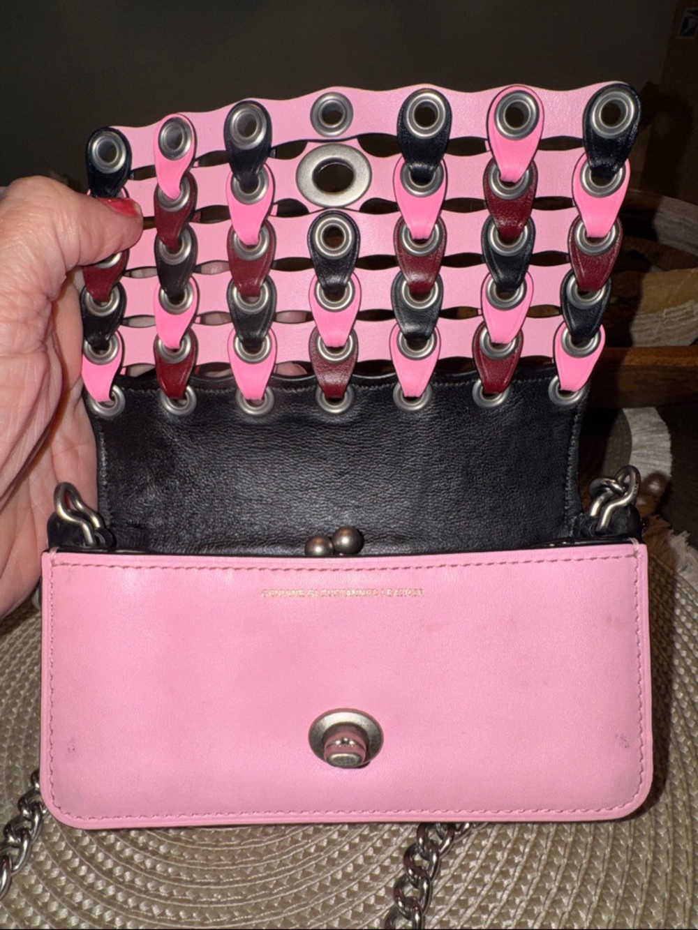 Coach 1941 Collection Pink Multi-Accent Chain Shoulder Bag - Picture 5 of 9